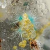 Quetzalcoatlite, Leisingite from North Star Mine, Tintic District, Juab Co., UT
FOV: 1.8 mm